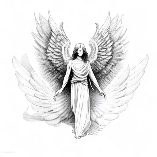 Male Angel With One Wing