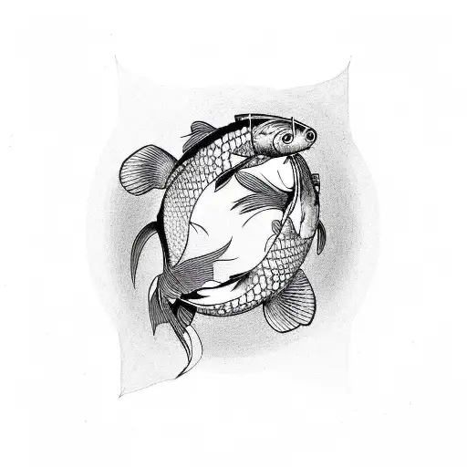 Yin And Yang Koi Fish