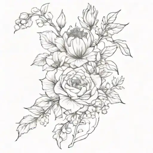 Birth Flowers Wrapped