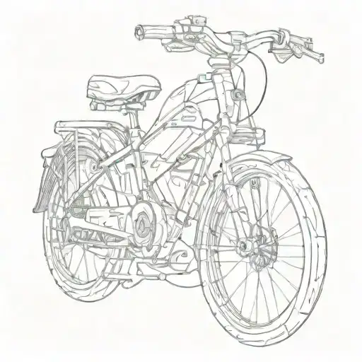 Bike Tattoo Whithout Background