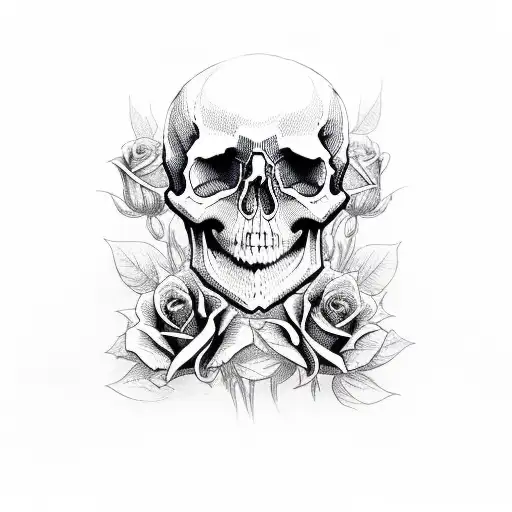 Skull And Roses
