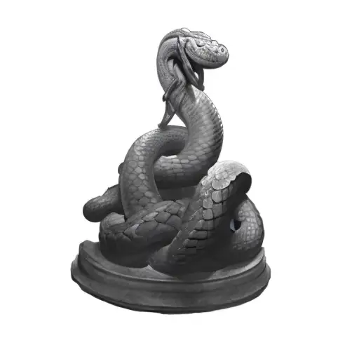 A Statue Of A Snake