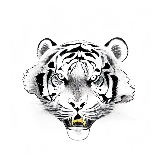 Rollerskate With Tiger Stripes