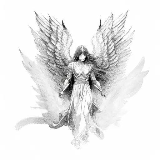 Male Angel With One Wing