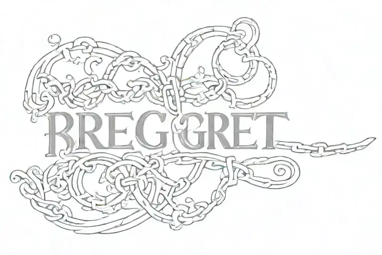 The Word Regret As A Chain Around The Wrist