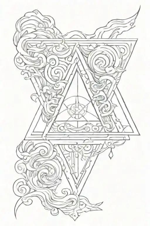 Gemini Trident Waves Triangle