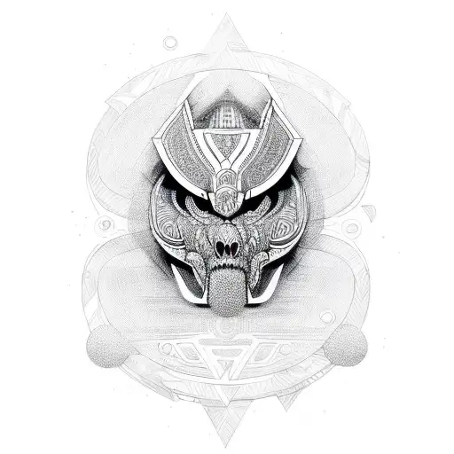 A Tribal-inspired Design Incorporating Elements Of Car And Motorcycle Customizations