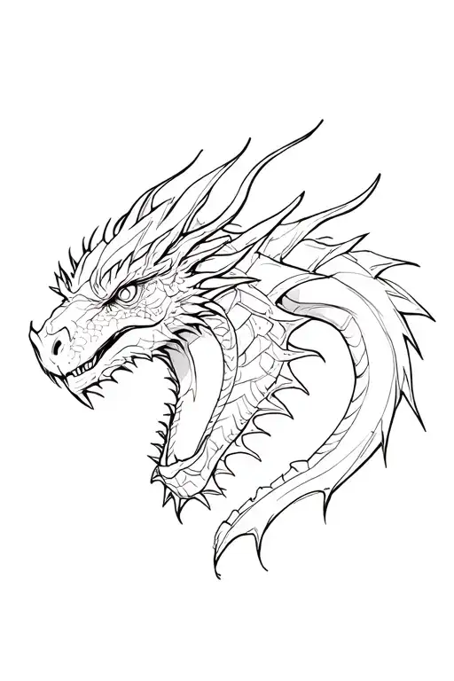 Dragon And Raptor Face