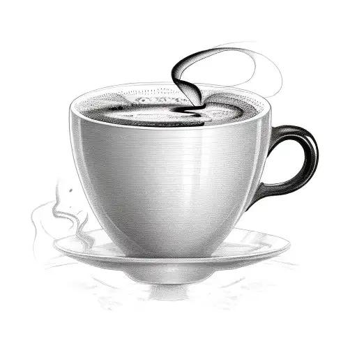 A Sketch Of A Java Coffee Cup With Lines Of Code Forming Steam