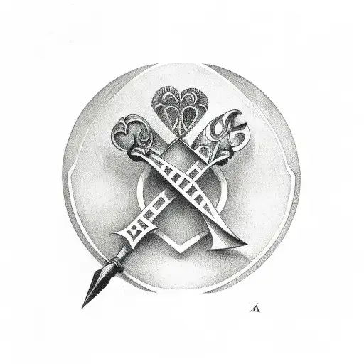 Spades Symbol With A Q Inside Of It
