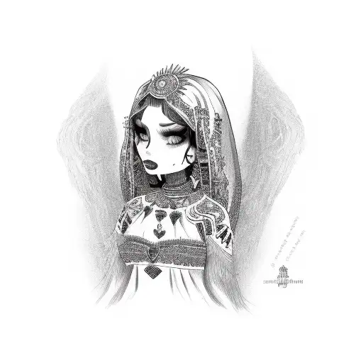 Mexican Girl At Death Holiday