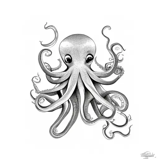 Octopus With Hugs An Human Heart