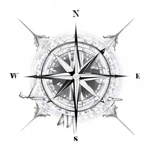 Compass With Dominican Republic