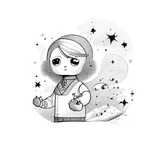 Little Blonde Guy Looking At The Stars