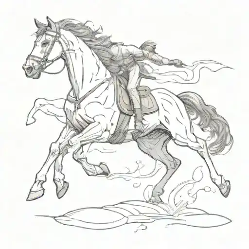 Man Falling From Horse