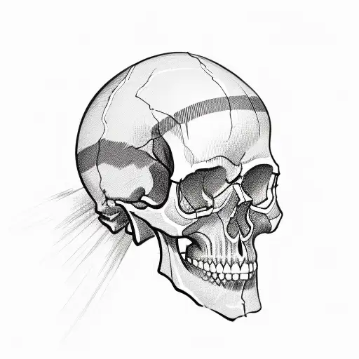 Skull And American Flag