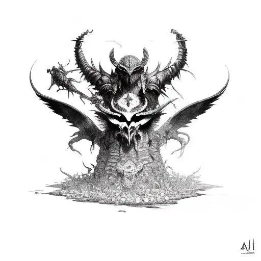 Avian Demon Warden Of Apocrypha