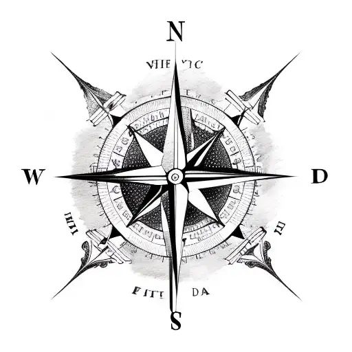 Compass With Dominican Republic