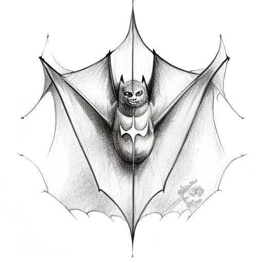 Bat Anatomy Drawing With Labels