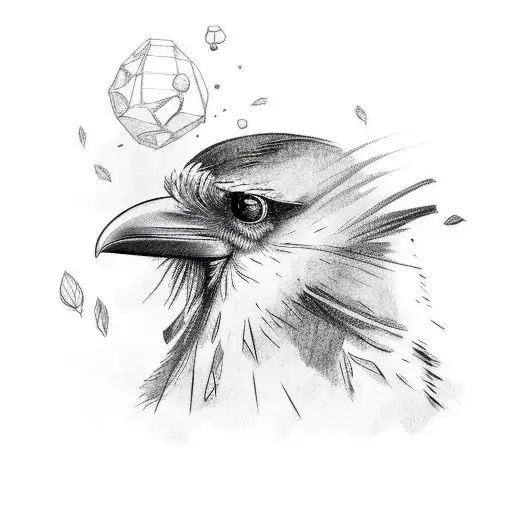 Raven With Live Like A Bird Set Free