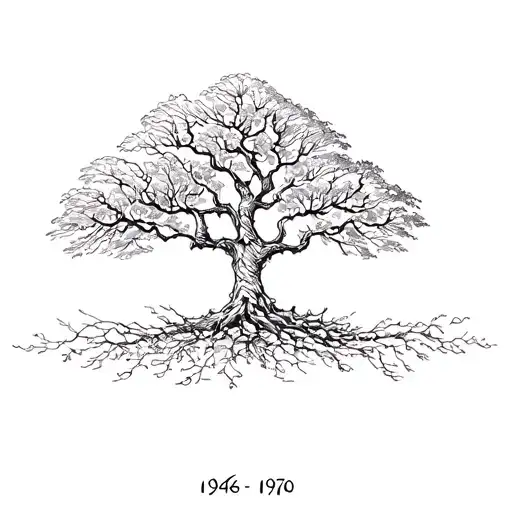 Family Tree With 1946 1971 1998 2000