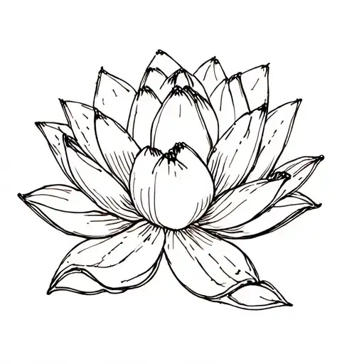 Lotus Flower With Dots