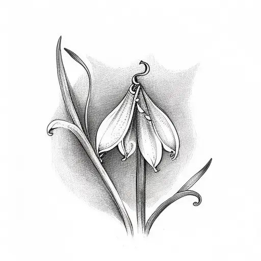 Lily Of The Valley On A Cross