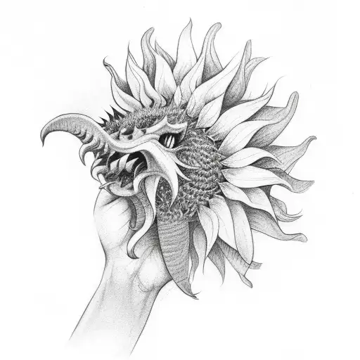 Sunflower Dragon Hand