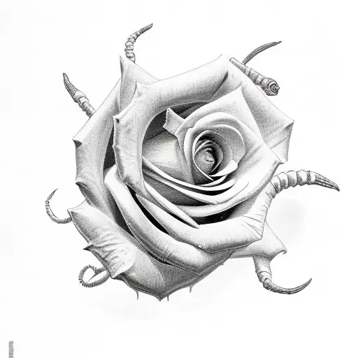 Rose With Scorpion