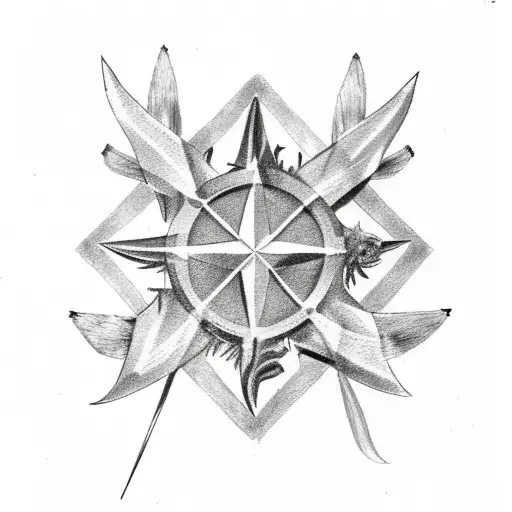 Eagle Ray And Maltese Cross