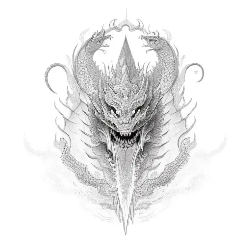 Hanya Mask With Dragon