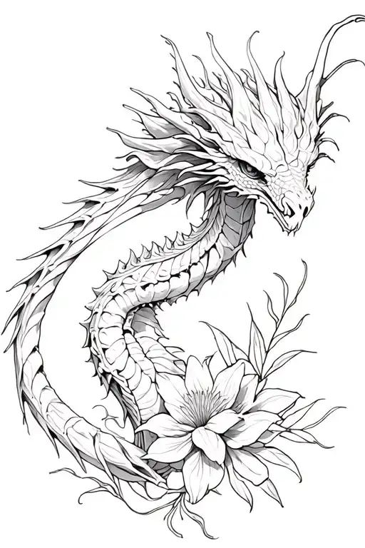 Dragon Skeleton Flowers Lycoris