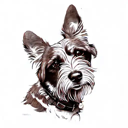 A Brown And White Dog