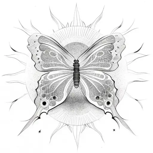 Butterfly With A Sun