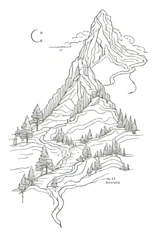 Mountain Hiking Trail Winding