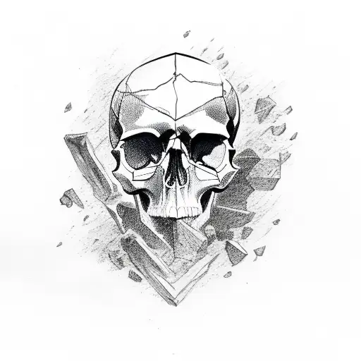 Skull In Rocks Glass