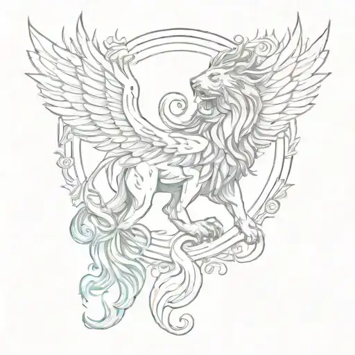 Lion And Phoenix