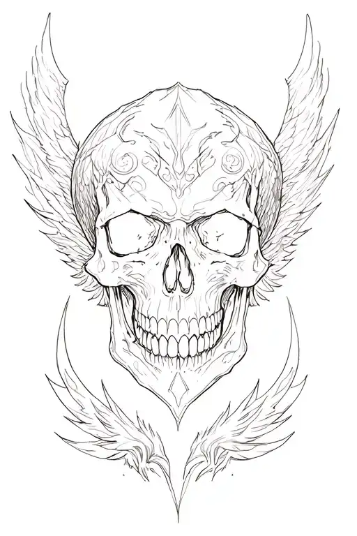 Fenix Above Skull Face