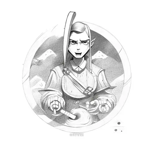 Cartoon Wagon-wheel Character