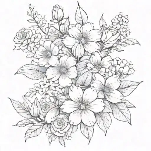 Birth Flower Bouquet