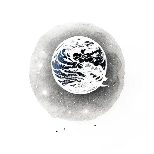 Travel Earth Campass Bech Night Moon