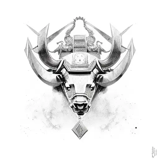 A Roman Shoulder Plate With A Raging Bull Design