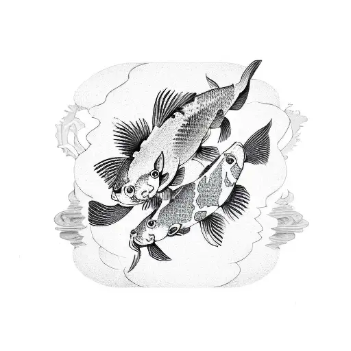 Yin Yang Koi Fish