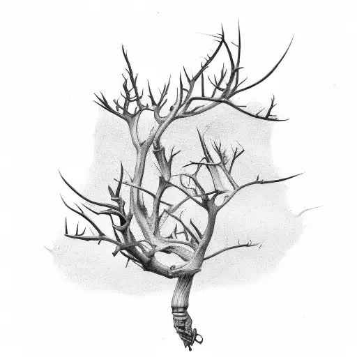 Small Dead Thorn Tree Forearm