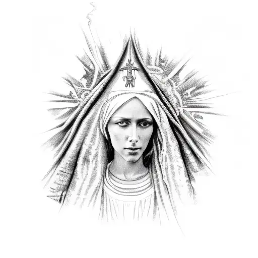 Virgin Mary With Dreadlocks