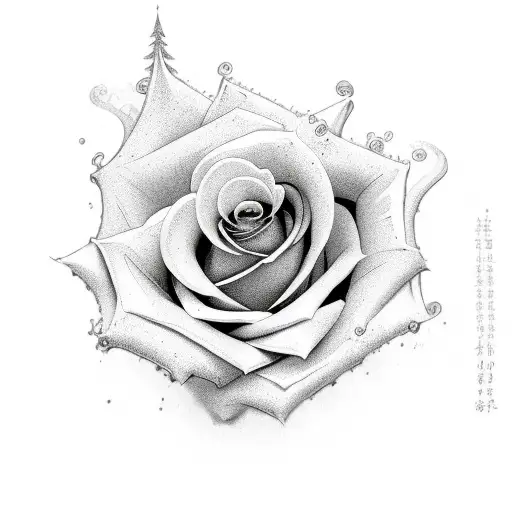 Rose With Steam Saying Joy