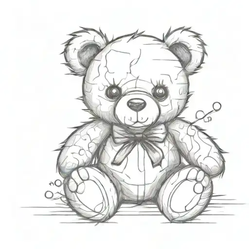 Distressed Teddy Bear