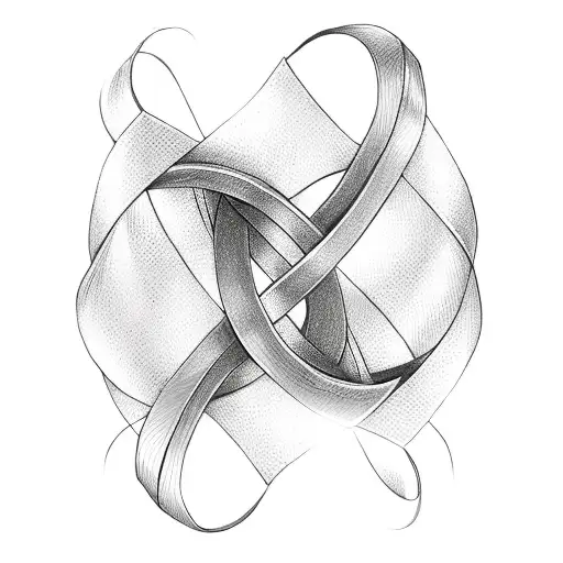 Infinity Symbol With Ribbon