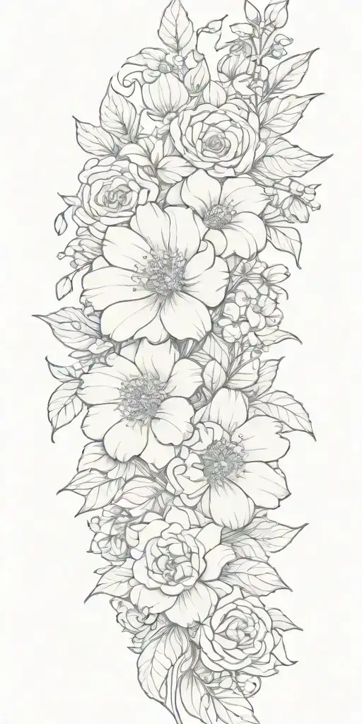 Flower Bouquet Sleeve