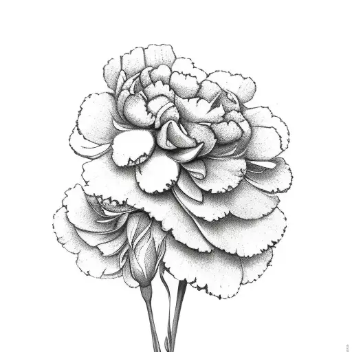 Snake And Carnations